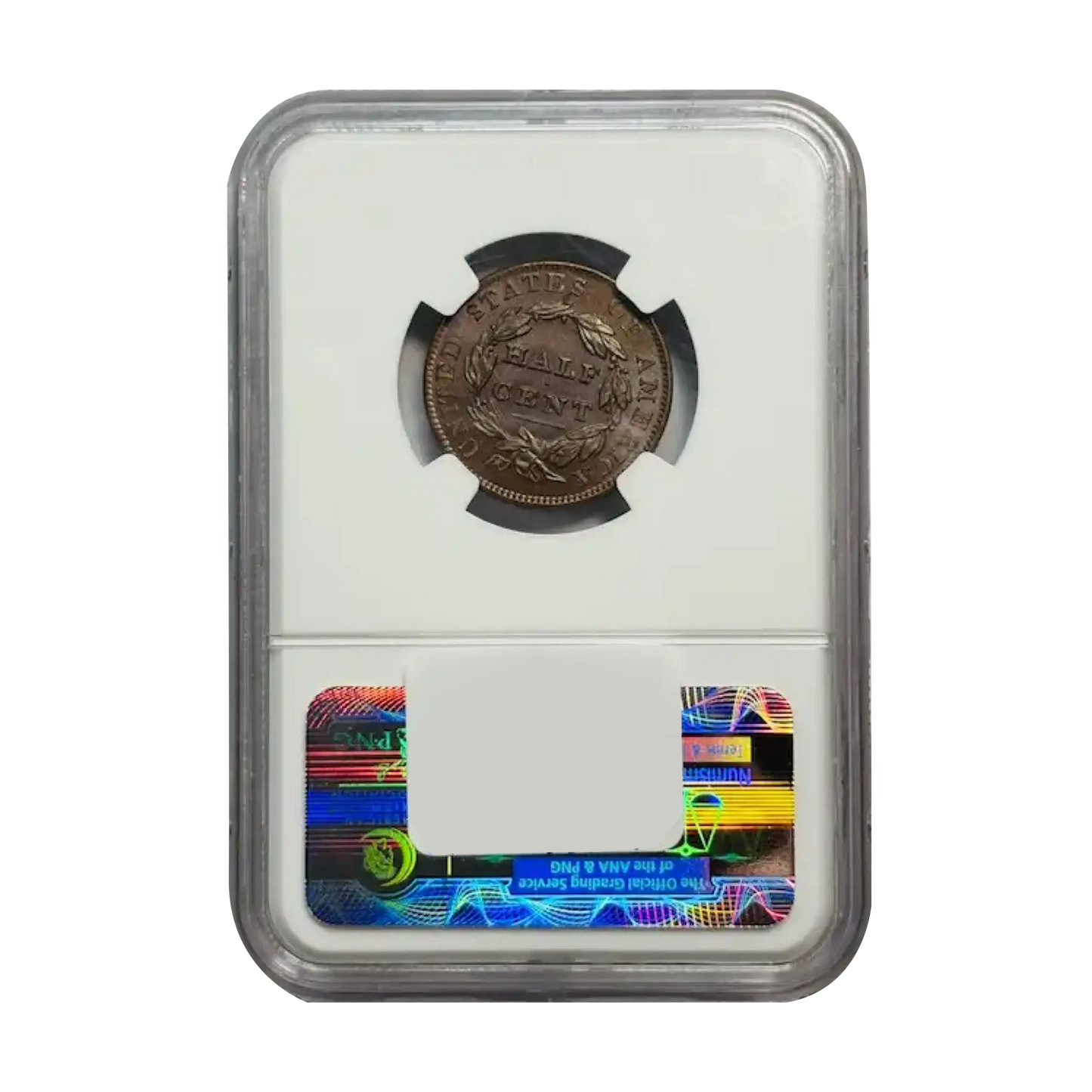 1835 Classic Head Half Cent - NGC MS61 BN