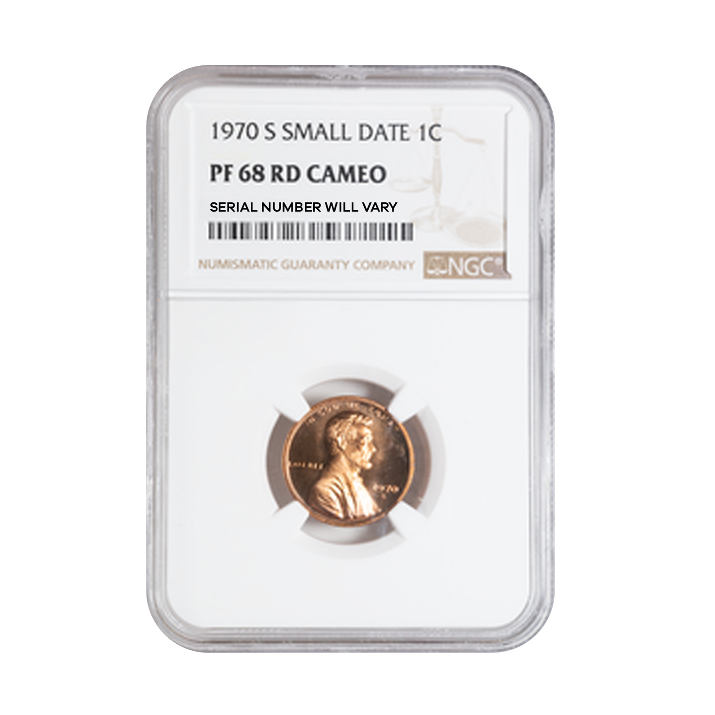 1970-S Lincoln Cent - Small Date -  NGC PF68 RD Star - CoinsTV