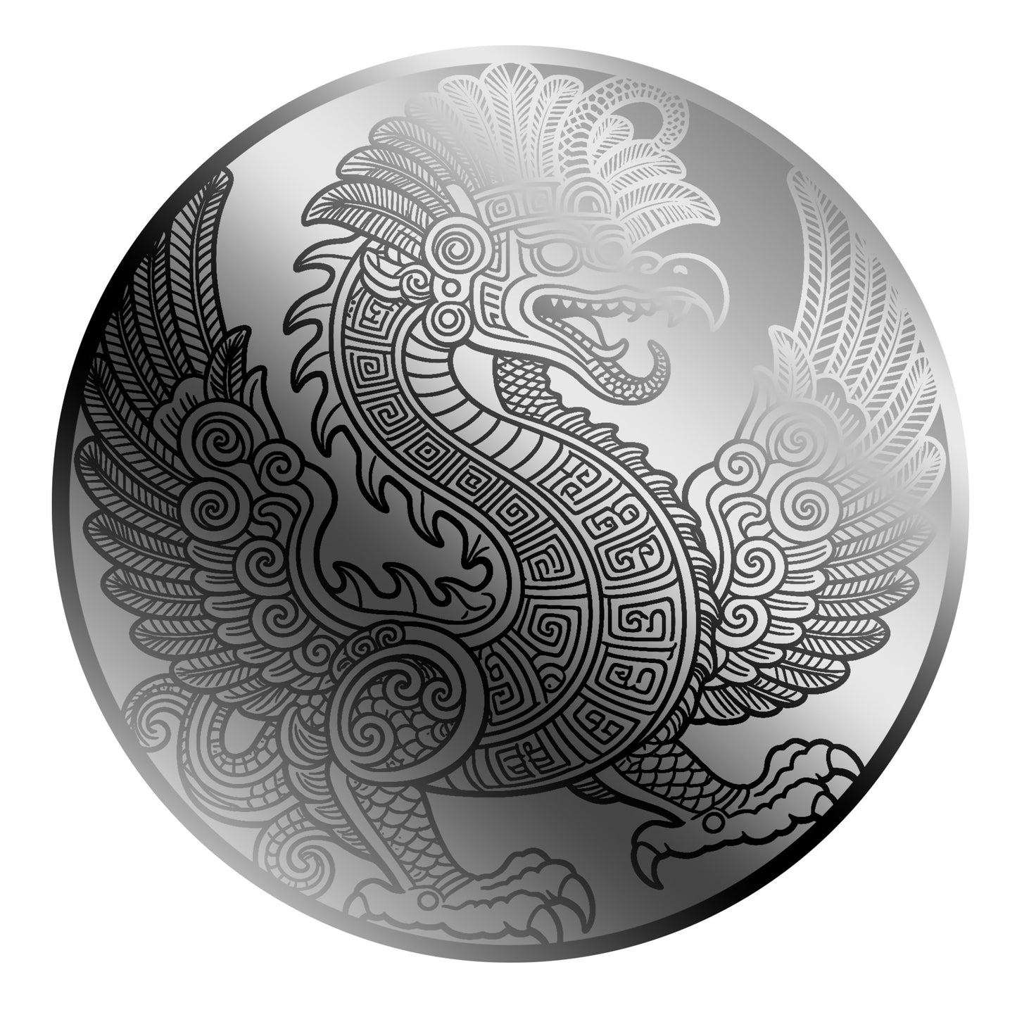 2026 Liberia Maya Dragon 1/500 oz Platinum Coin in Card