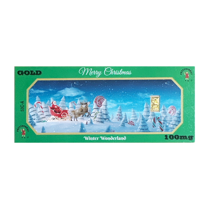 Santa Claus PettyNugget - 1/10 Gram Gold Bar 24kt in a Card - CoinsTV