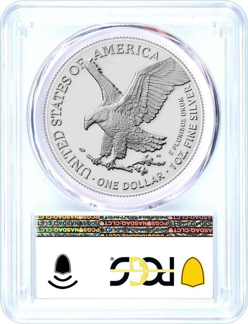 2025 Silver Eagle - PCGS MS70 First Day of Issue - CoinsTV