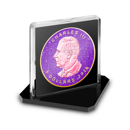 2026 Canada Maple Leaf Royal Amethyst Edition 1 oz Silver Coin