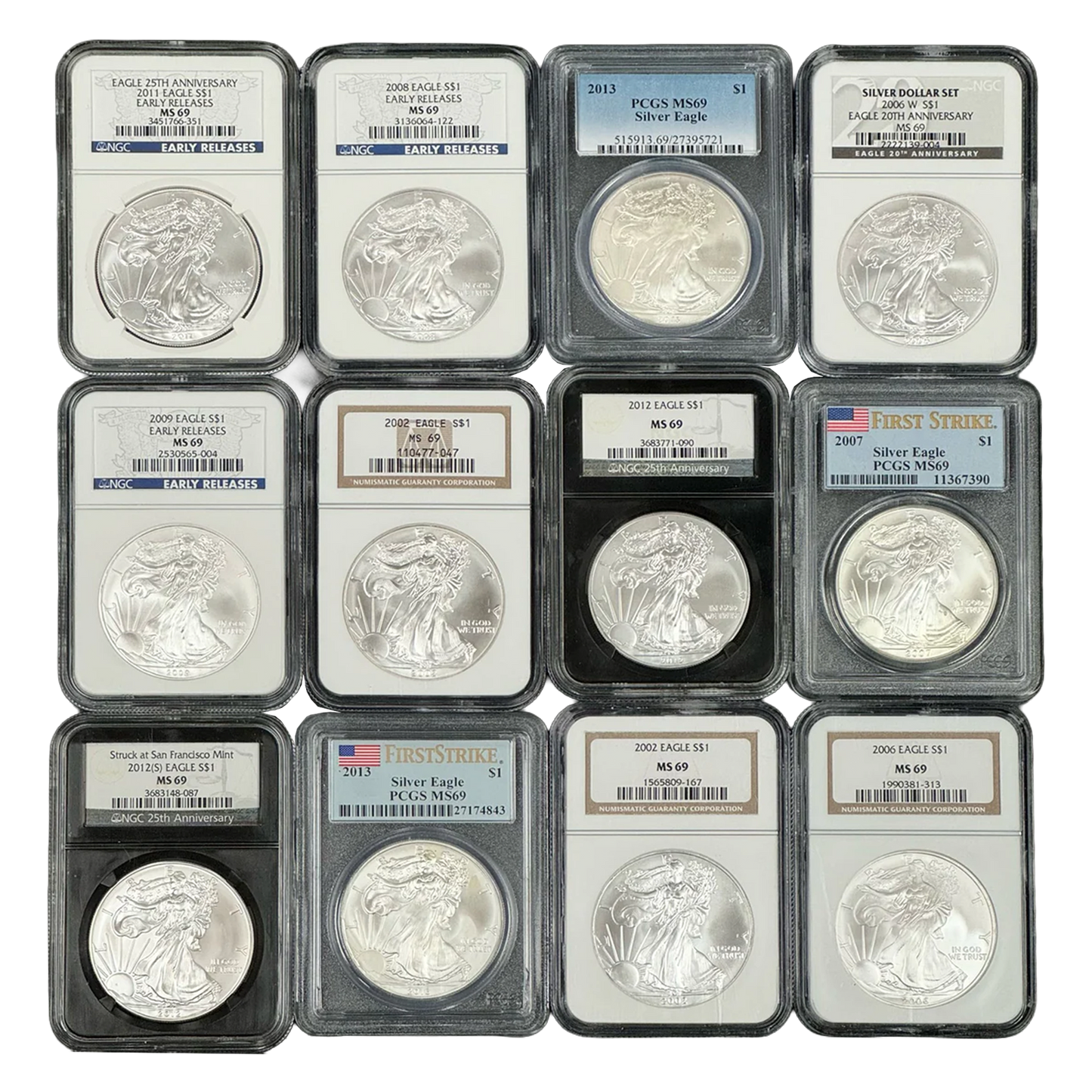 Silver Eagle Certified MS69 Grab Bag
