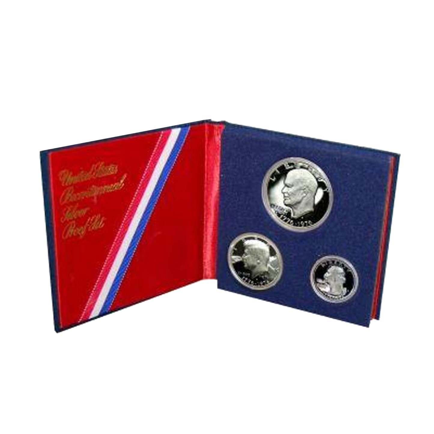 1976 US Proof 3 pc Bicentennial Silver Set - Original Government Packaging