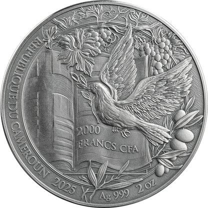 2025 Cameroon Bible Stories The Last Supper 2 oz Silver Coin - CoinsTV