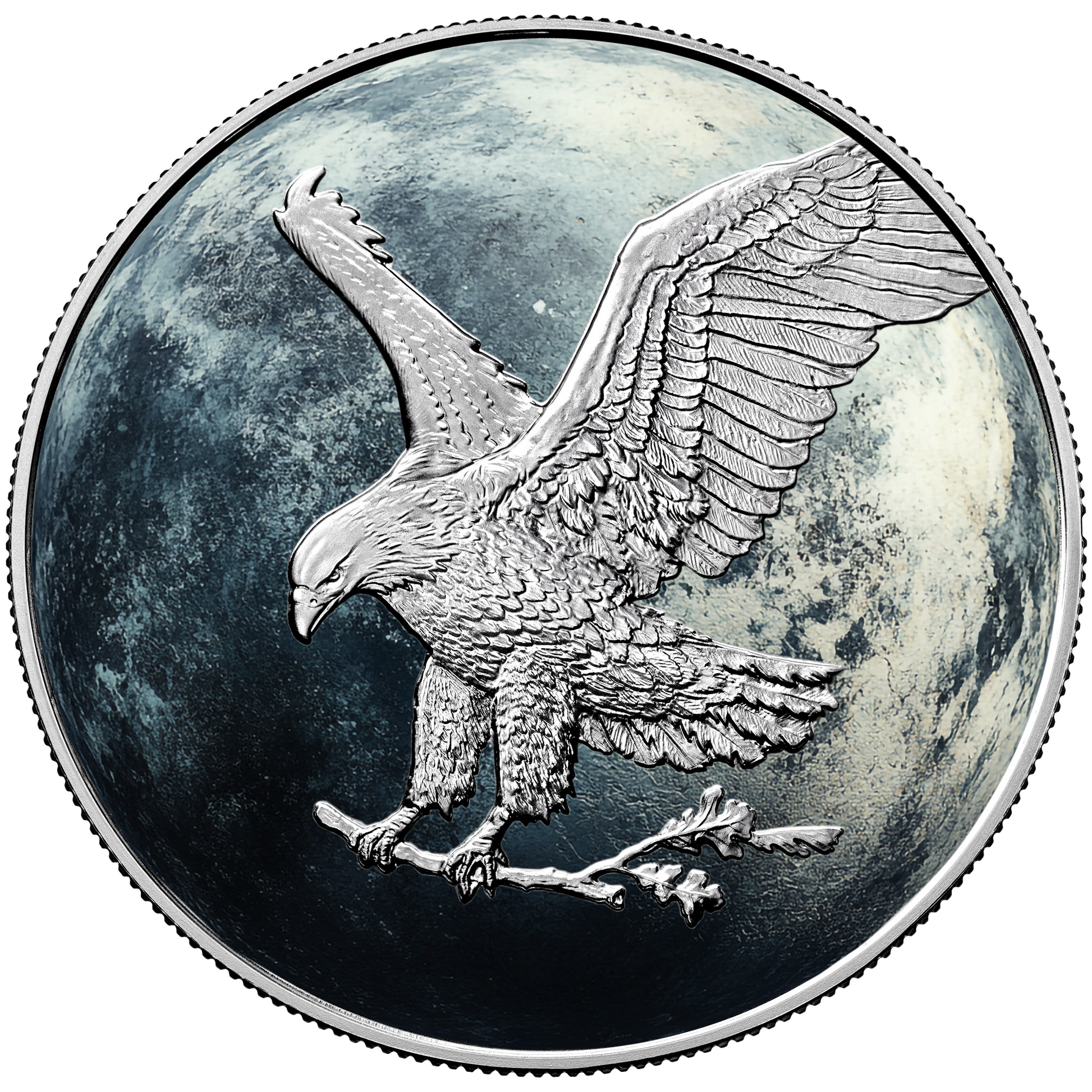 吉ゾウくん　満月パワークリスタル２個 ZHANG GUOLAO The Immortal Eight 2 Oz Silver Coin 5$ Niue 2022