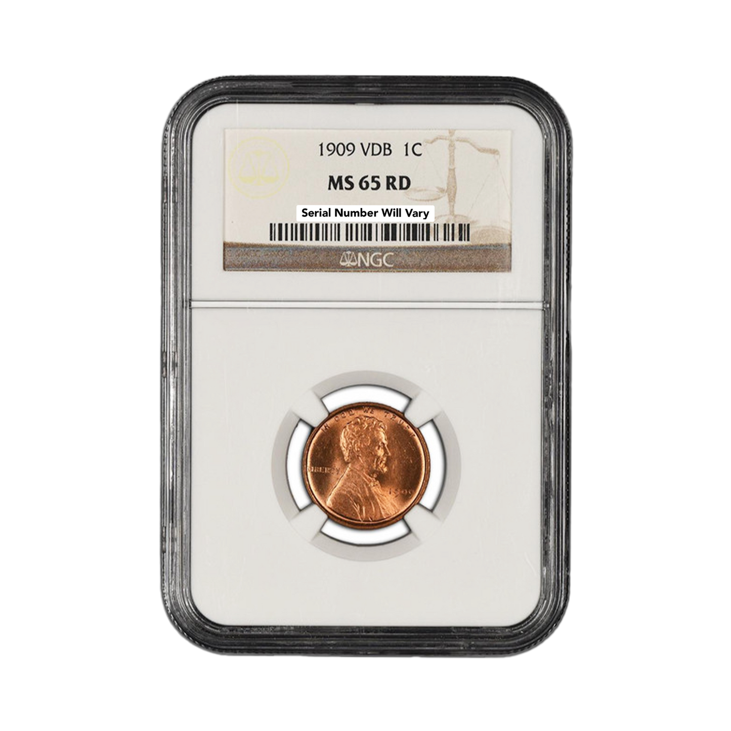 1909 VDB Lincoln Cent - NGC or PCGS MS65 RD - CoinsTV