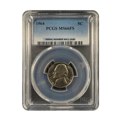 1964 Jefferson Nickel - PCGS MS66 FS - CoinsTV