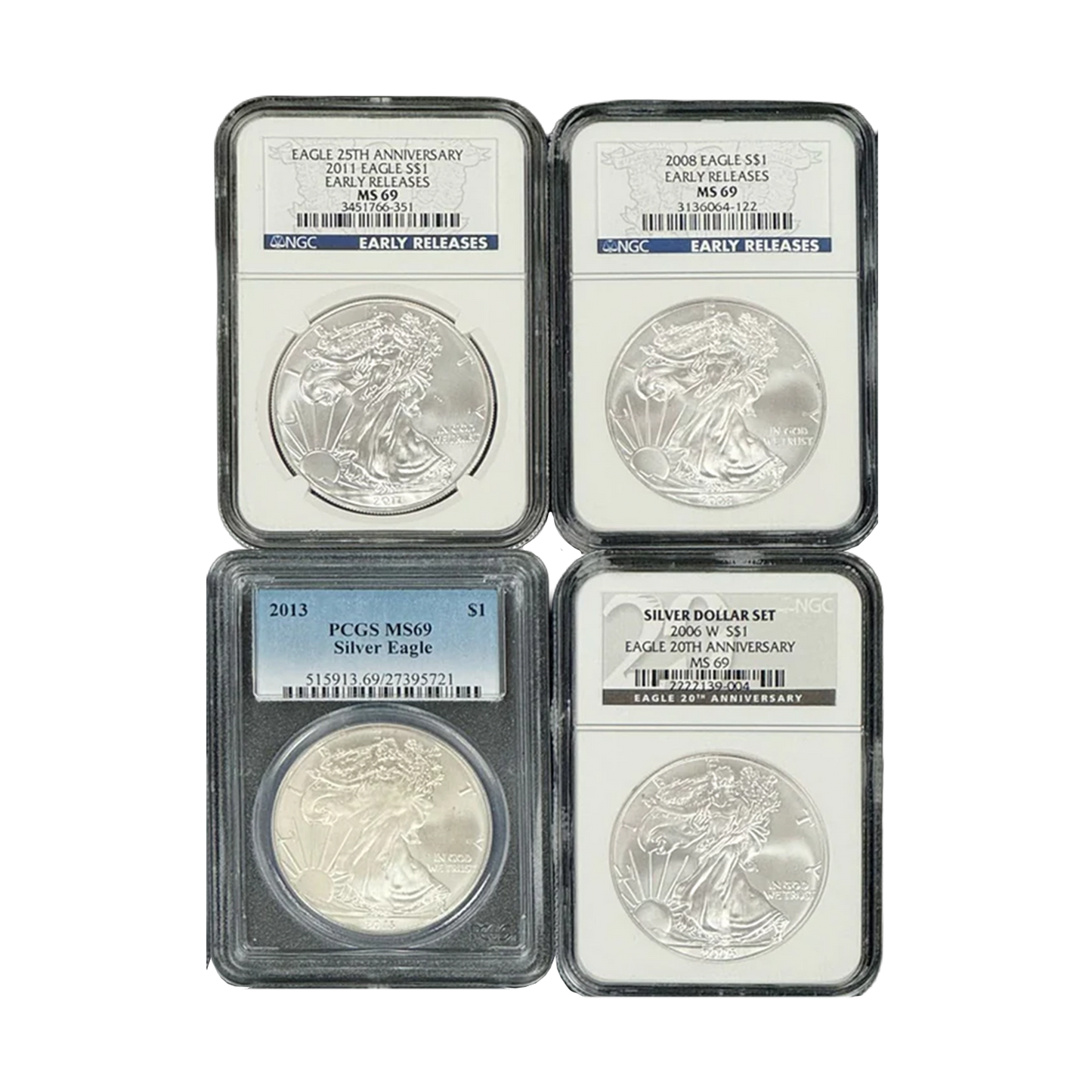 Silver Eagle Certified MS69 Grab Bag