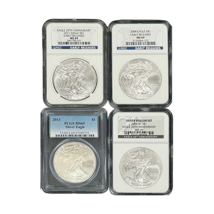 Silver Eagle Certified MS69 Grab Bag