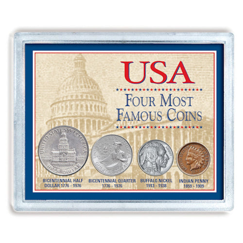 USA Four Most Famous Coins - 4 pc. Set - CoinsTV