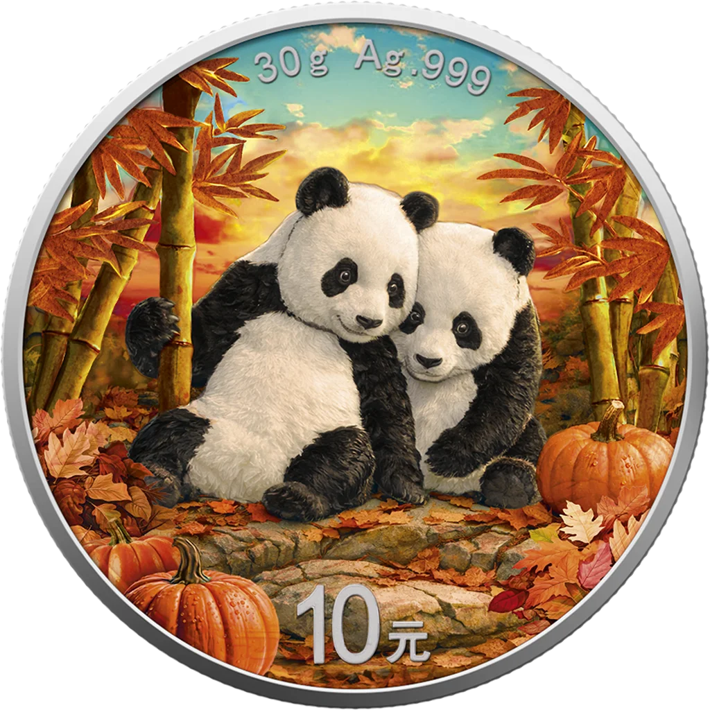 2026 China Panda Four Seasons - Autumn Edition 30g Silver Coin