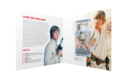 Star Wars Luke Skywalker Bank Note in Folder - CoinsTV