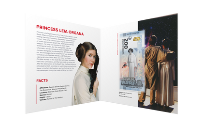Star Wars Princess Leia Bank Note in Folder - CoinsTV