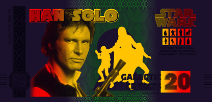 Star Wars Han Solo Bank Note in Folder - CoinsTV