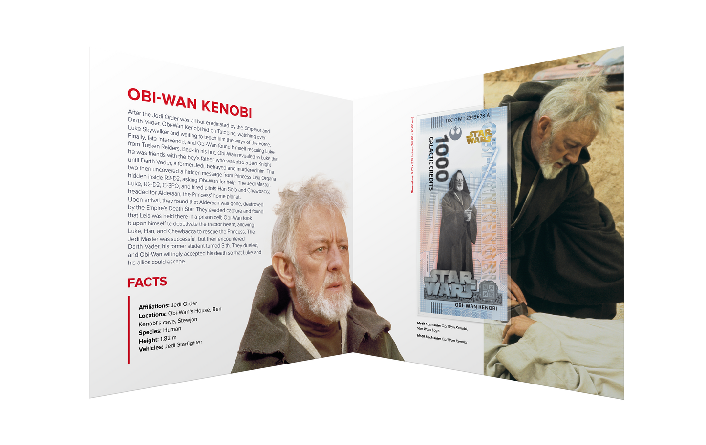 Star Wars Obi-Wan Kenobi Bank Note in Folder - CoinsTV