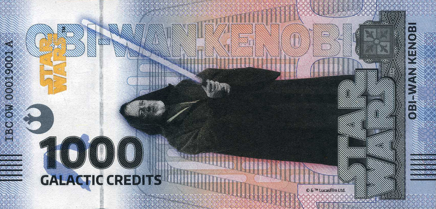 Star Wars Obi-Wan Kenobi Bank Note in Folder - CoinsTV