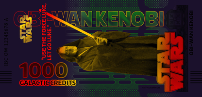 Star Wars Obi-Wan Kenobi Bank Note in Folder - CoinsTV