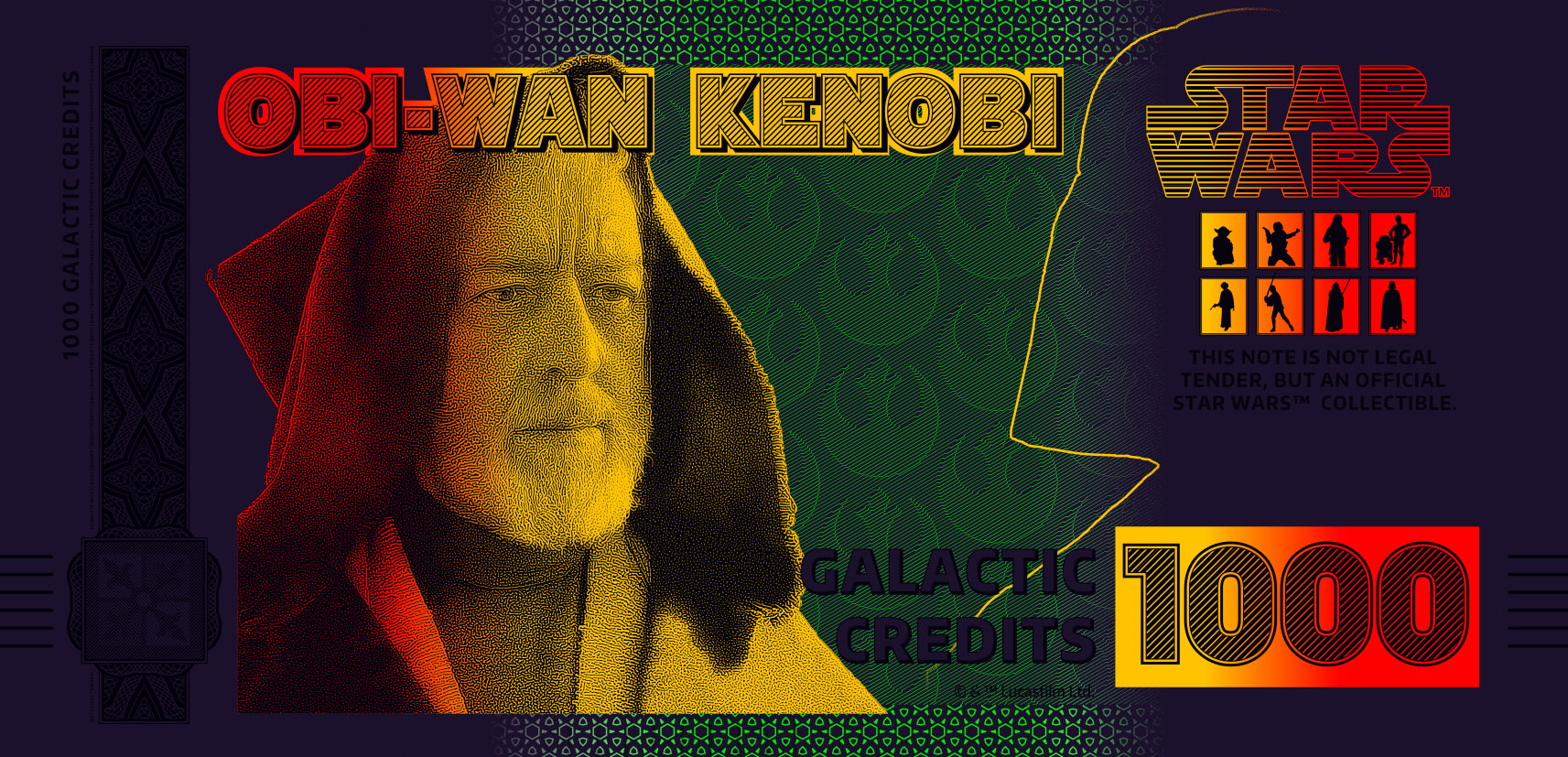 Star Wars Obi-Wan Kenobi Bank Note in Folder - CoinsTV