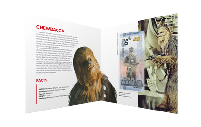 Star Wars Chewbacca Bank Note in Folder - CoinsTV