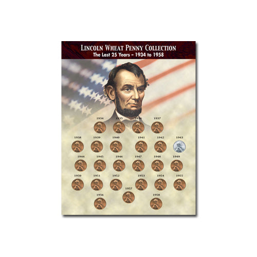The Last 25 Years of Lincoln Wheat Penny Collection (1934-1958) - CoinsTV