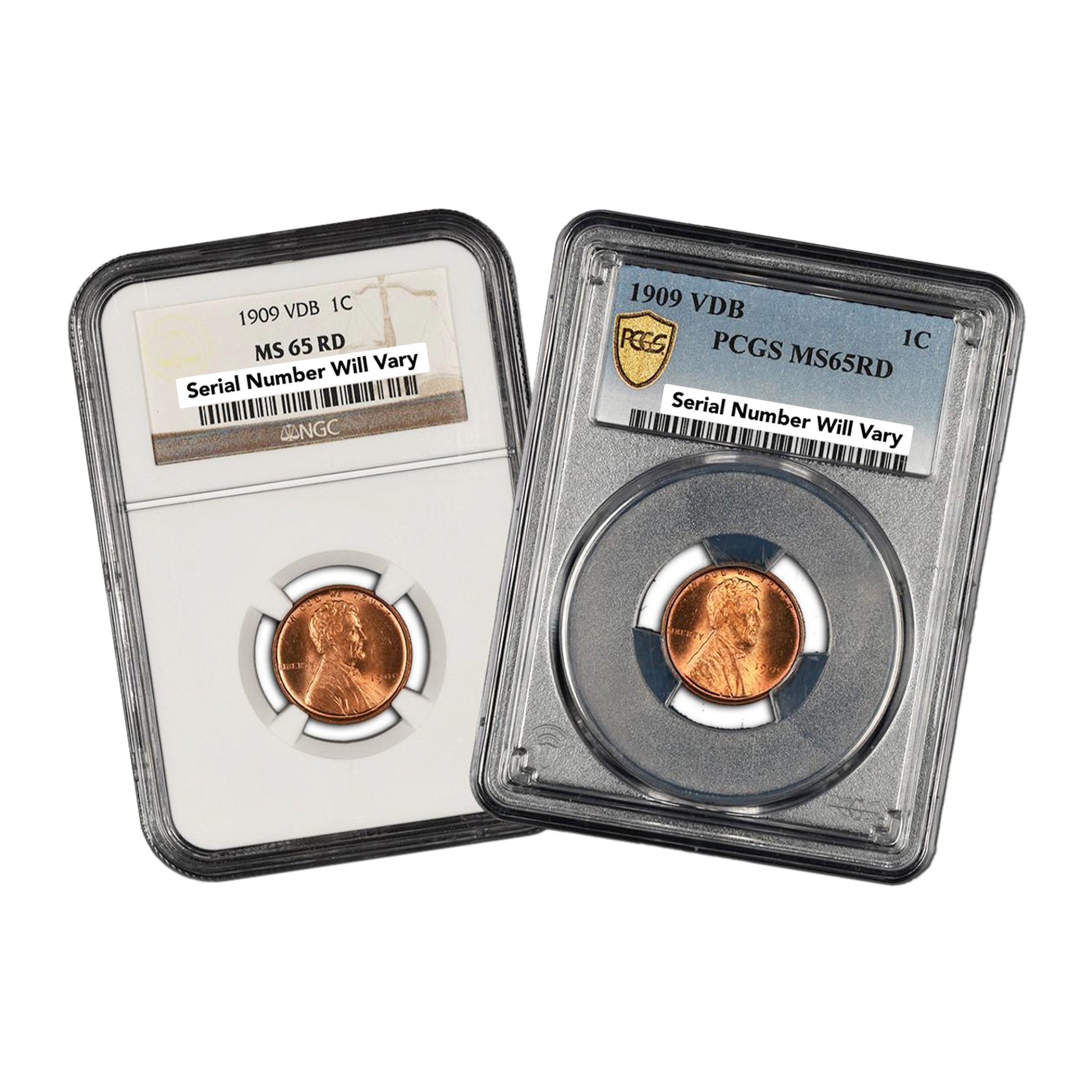 1909 VDB Lincoln Cent - NGC or PCGS MS65 RD - CoinsTV