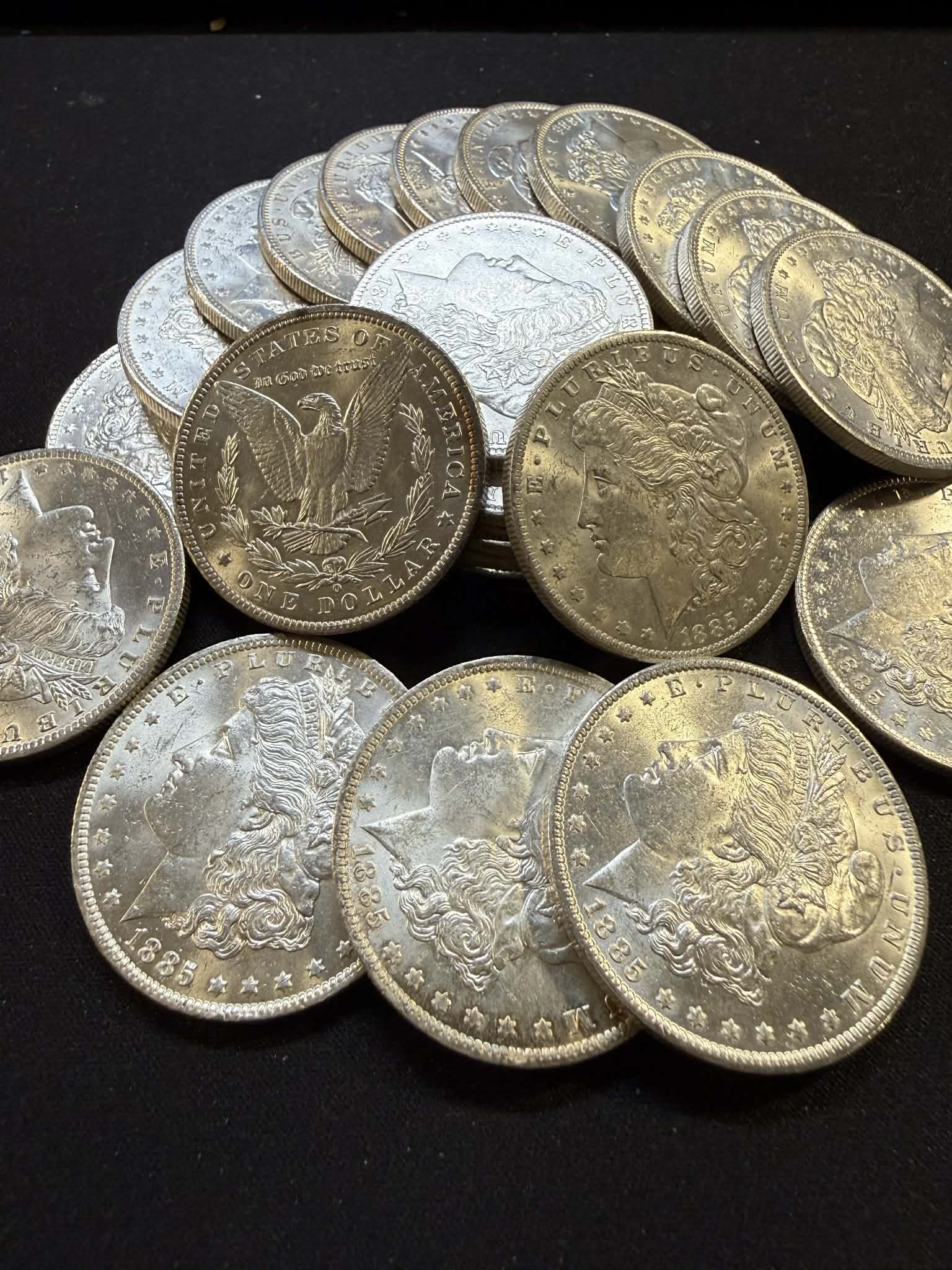 1885 Morgan Silver Dollar New Orleans - Brilliant Uncirculated - CoinsTV