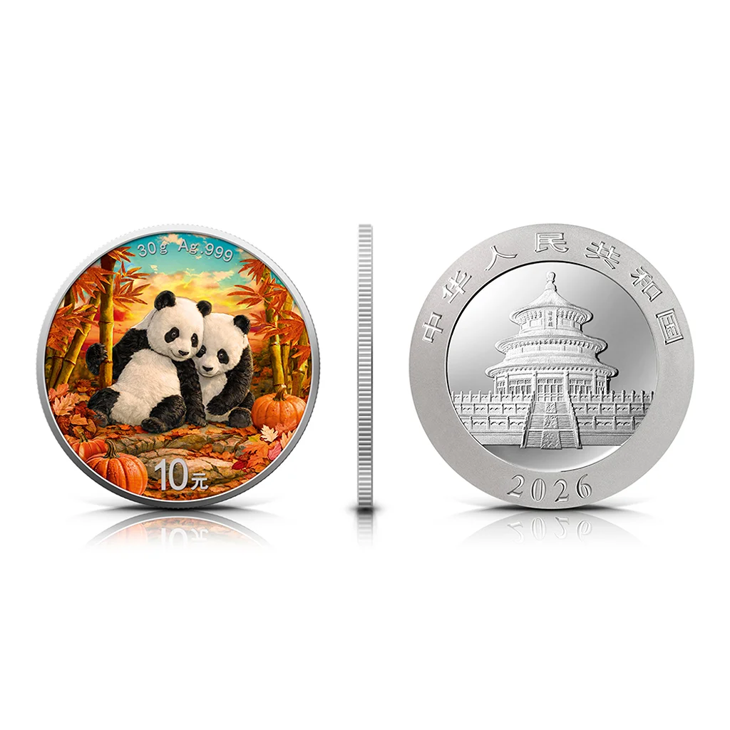2026 China Panda Four Seasons - Autumn Edition 30g Silver Coin