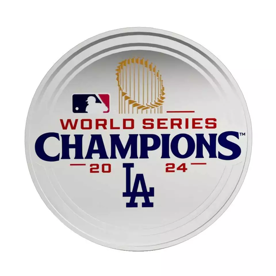 2024 MLB - MLB World Series Champion Team Logo 1oz Silver Coin - CoinsTV