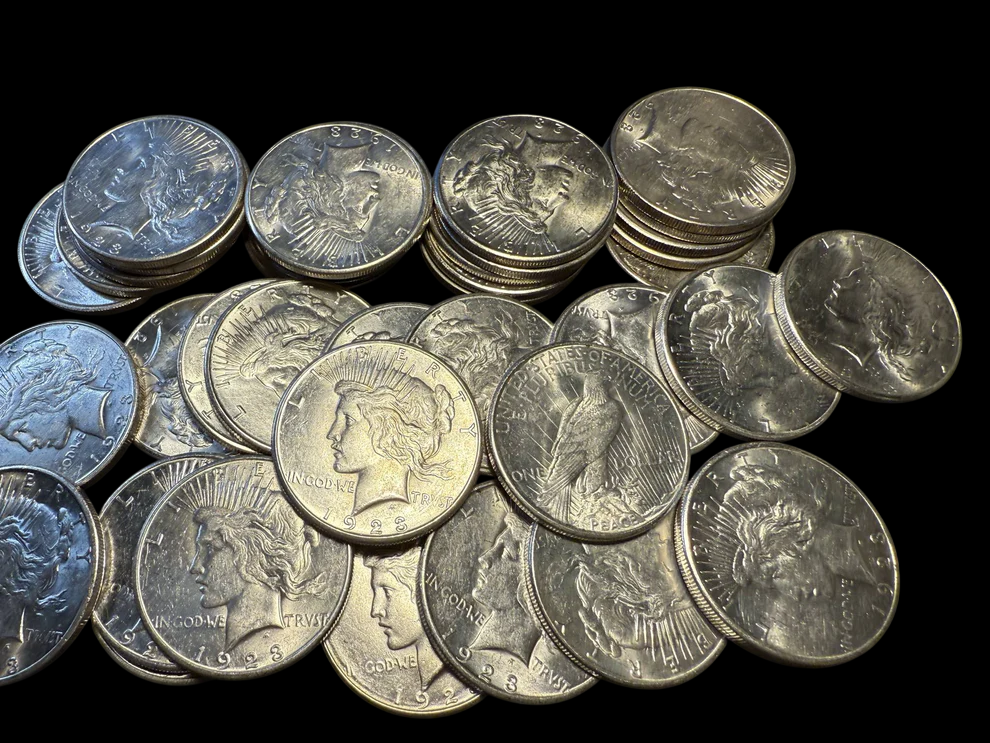 1923 S Peace Silver Dollar San Francisco - Brilliant Uncirculated - CoinsTV