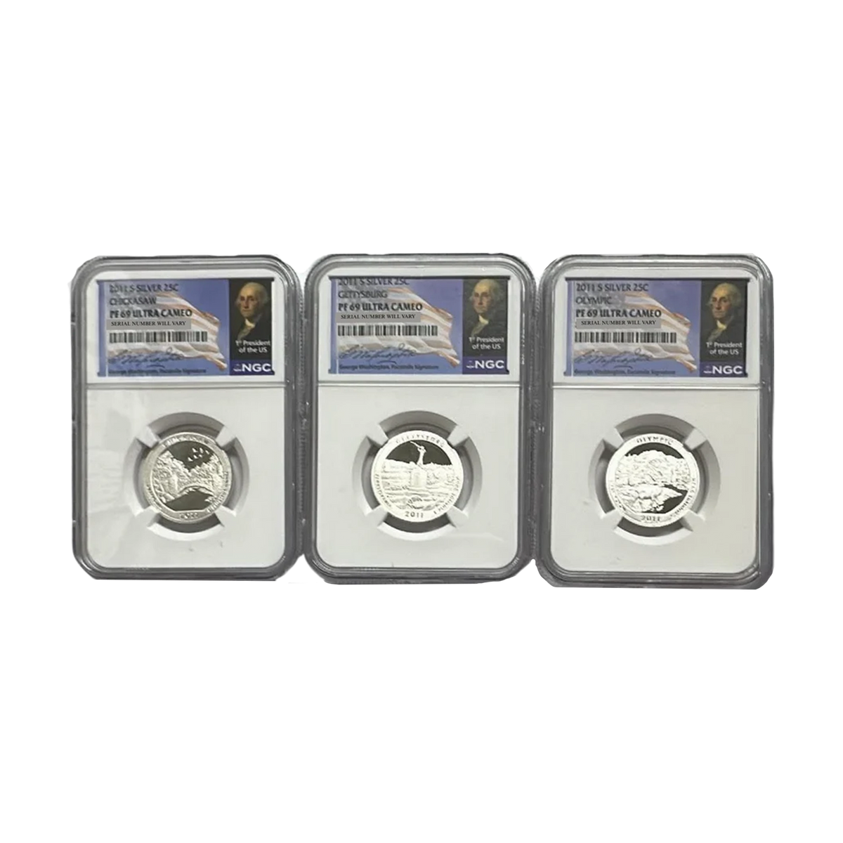 2011-S Silver Quarter Proof - America the Beautiful - NGC PF69UCAM Grab Bag - CoinsTV