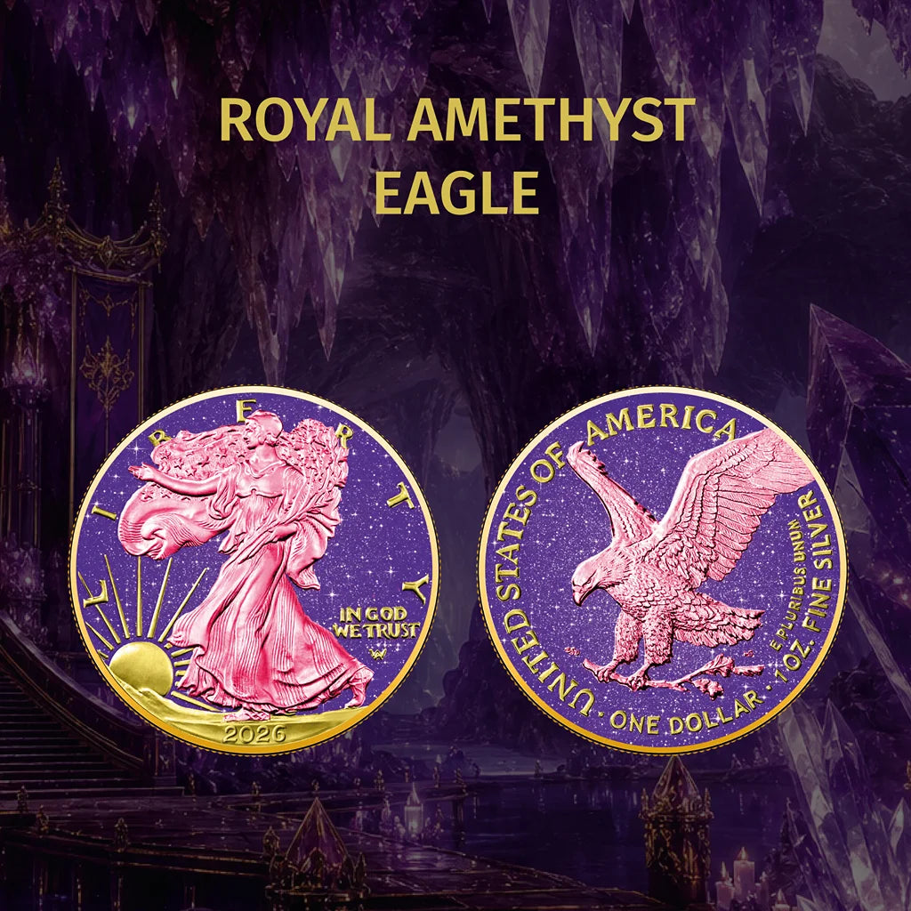 2026 U.S. Eagle Royal Amethyst Edition 1 oz Silver Coin