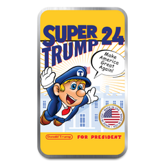 8 Bit Mint Super Trump 3 1 oz Silver Bar | CoinsTV