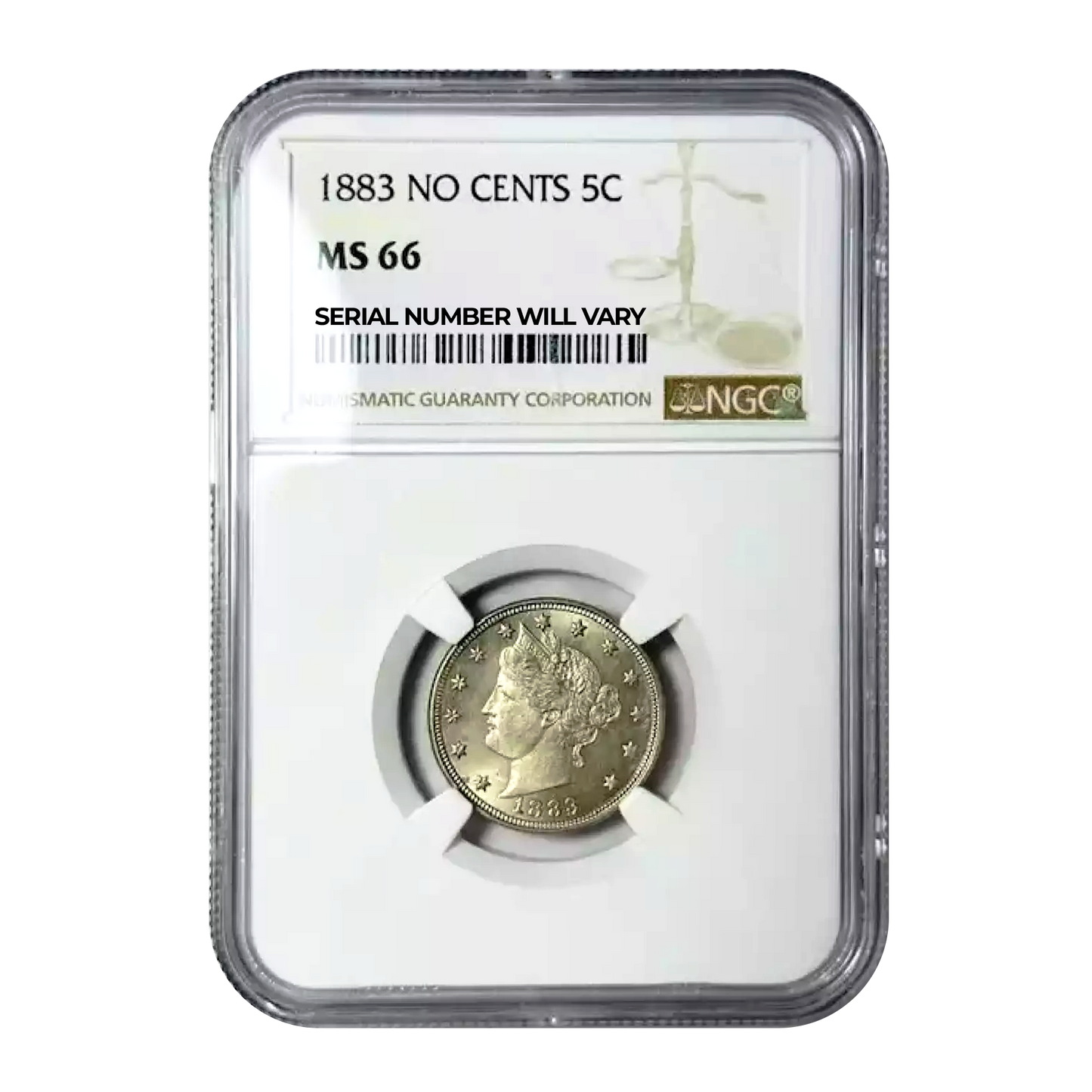 1883 Liberty Head Nickel No Cents - NGC MS66 - CoinsTV