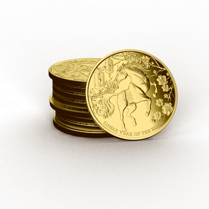 2026 Pitcairn Islands Lunar Horse 0.5g Gold Coin
