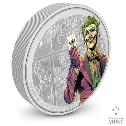 2023 Warner - DC Villains - The Joker 3oz Silver Coin - CoinsTV