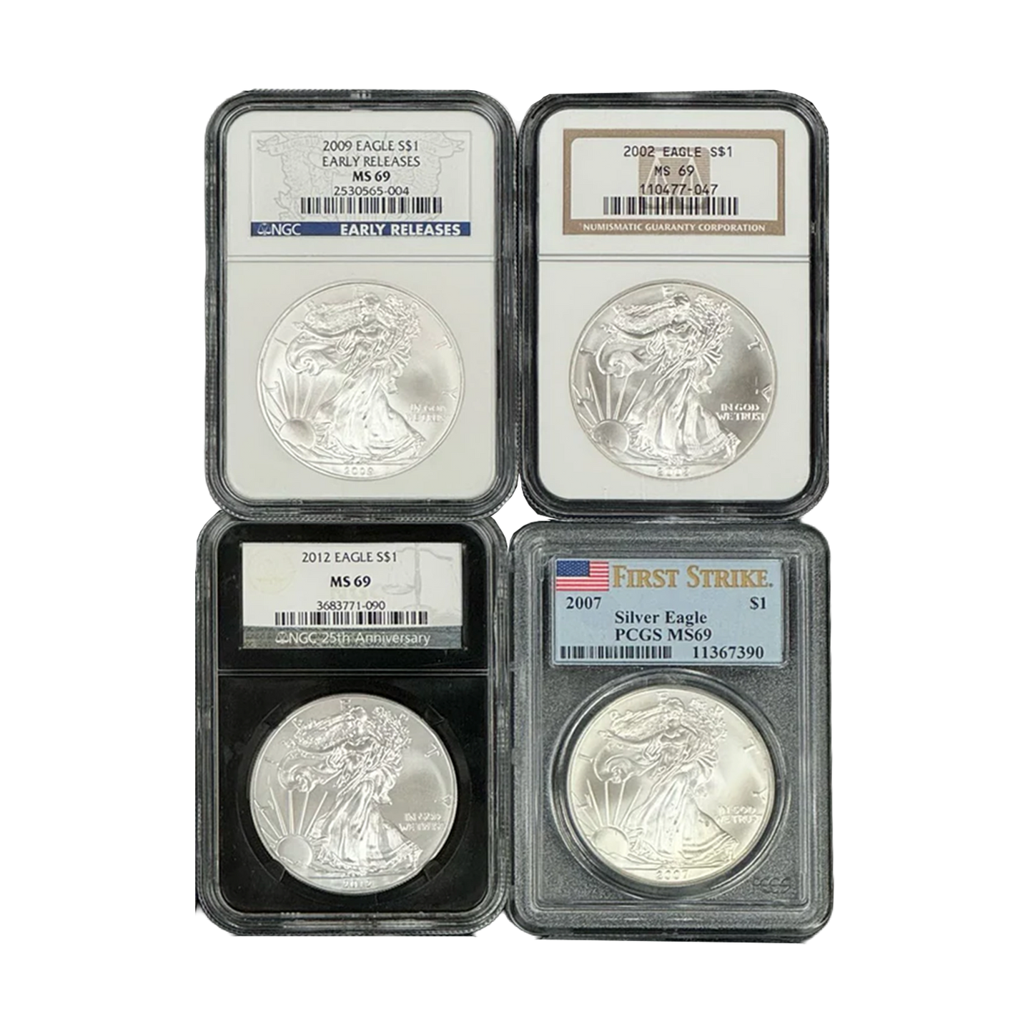 Silver Eagle Certified MS69 Grab Bag