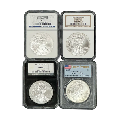 Silver Eagle Certified MS69 Grab Bag