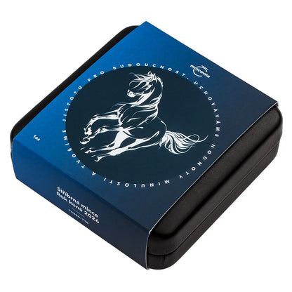 2026 Niue Year of the Horse with Metallic Color 1 oz Silver Coin
