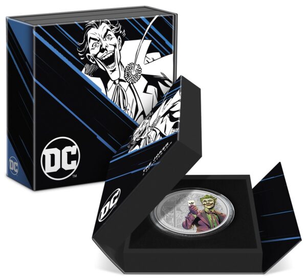 2023 Warner - DC Villains - The Joker 3oz Silver Coin - CoinsTV
