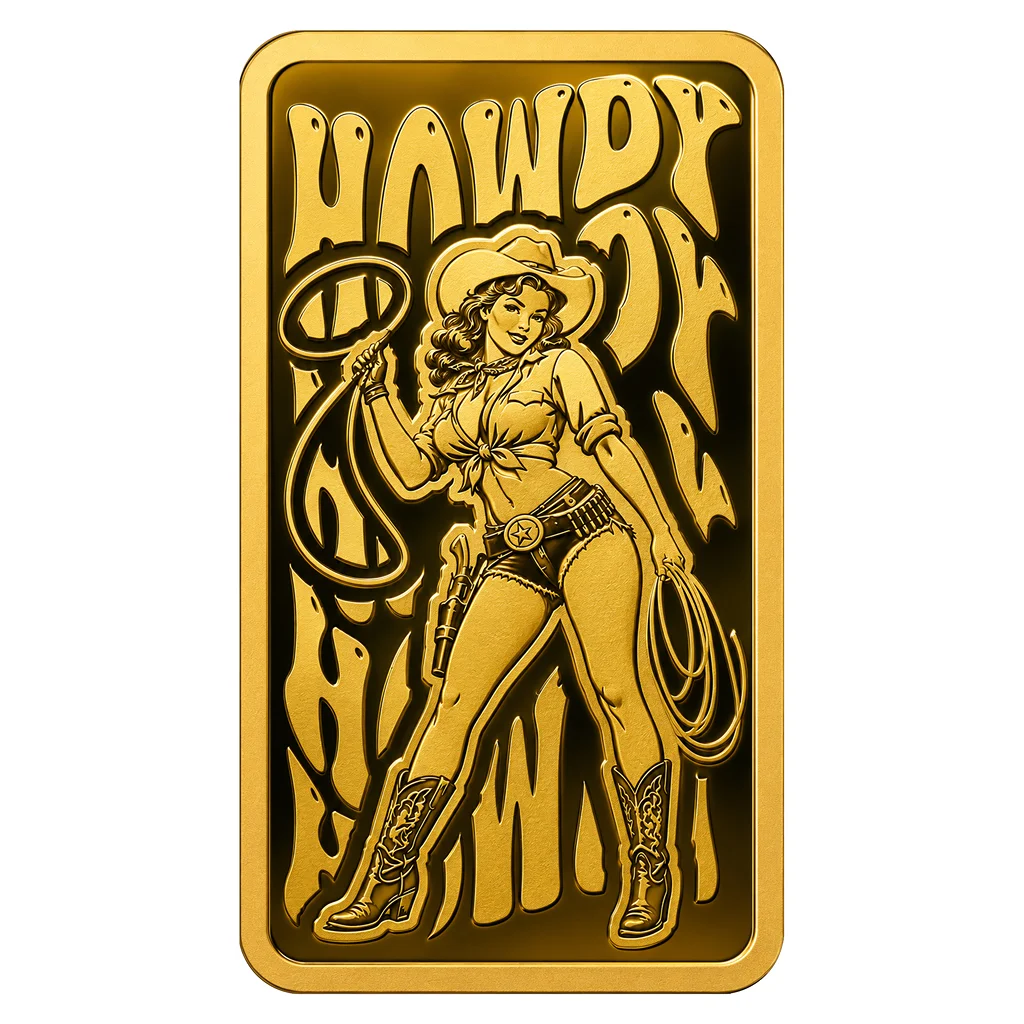 2026 Liberia Wild West Cowgirl 1/200 oz Gold Coin - CoinsTV