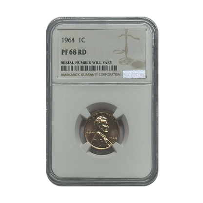 1964 Lincoln Cent - NGC PF68 RD - CoinsTV