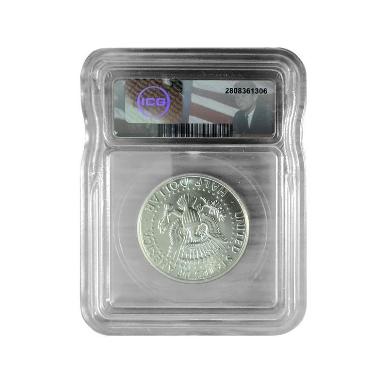 1970-D Kennedy Half Dollar - ICG MS65 Kennedy Flag Label - CoinsTV