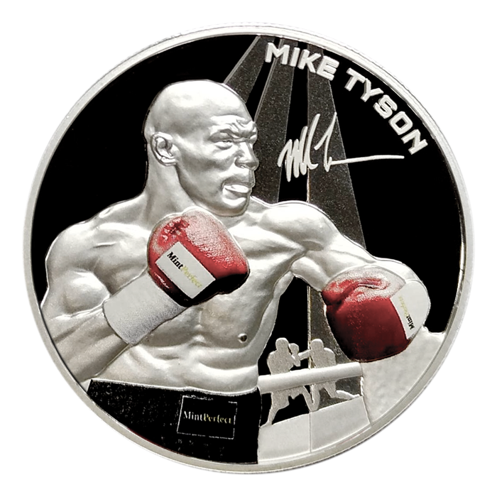 2024 Samoa Mike Tyson HR Colorized 1 oz Silver Coin - CoinsTV
