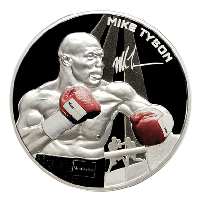 2024 Samoa Mike Tyson HR Colorized 1 oz Silver Coin - CoinsTV