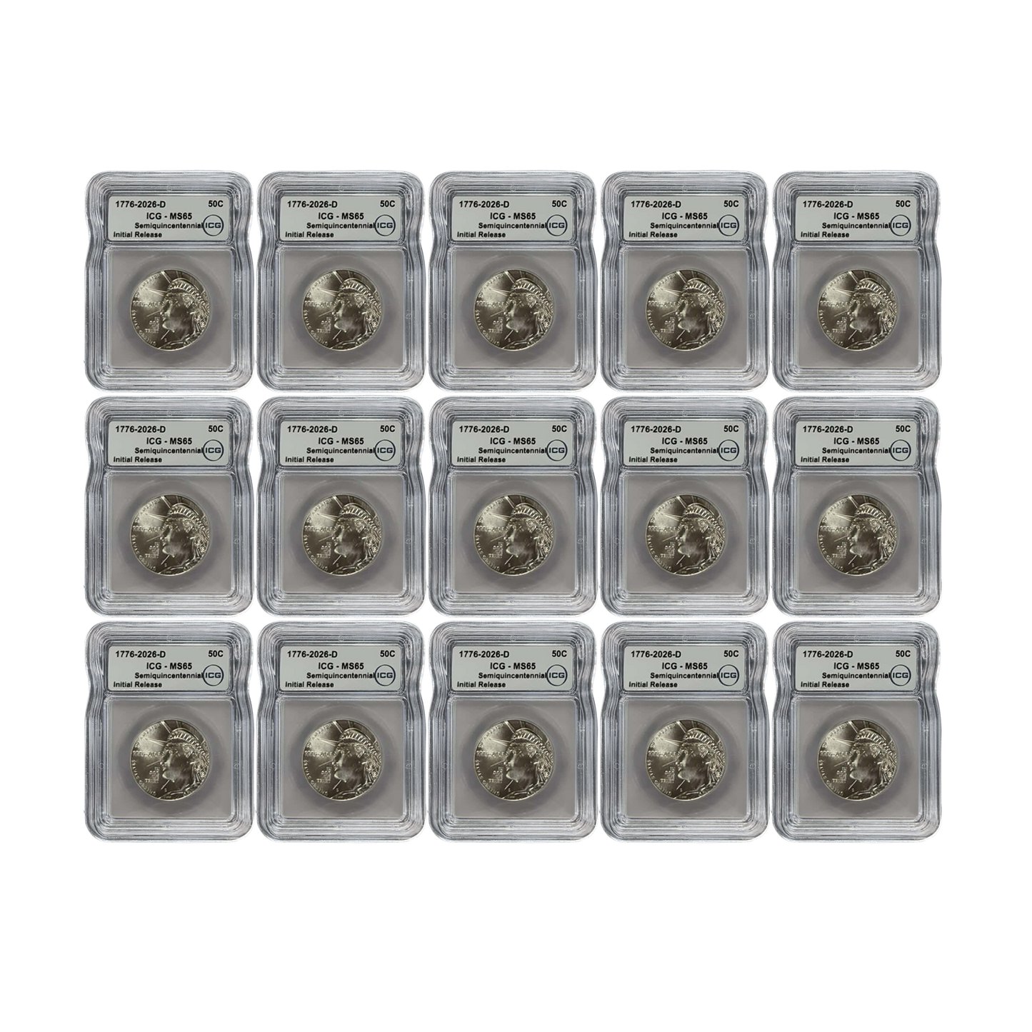 2026-D Enduring Liberty Semiquincentennial Half Dollar - ICG MS65 Initial Release - CoinsTV