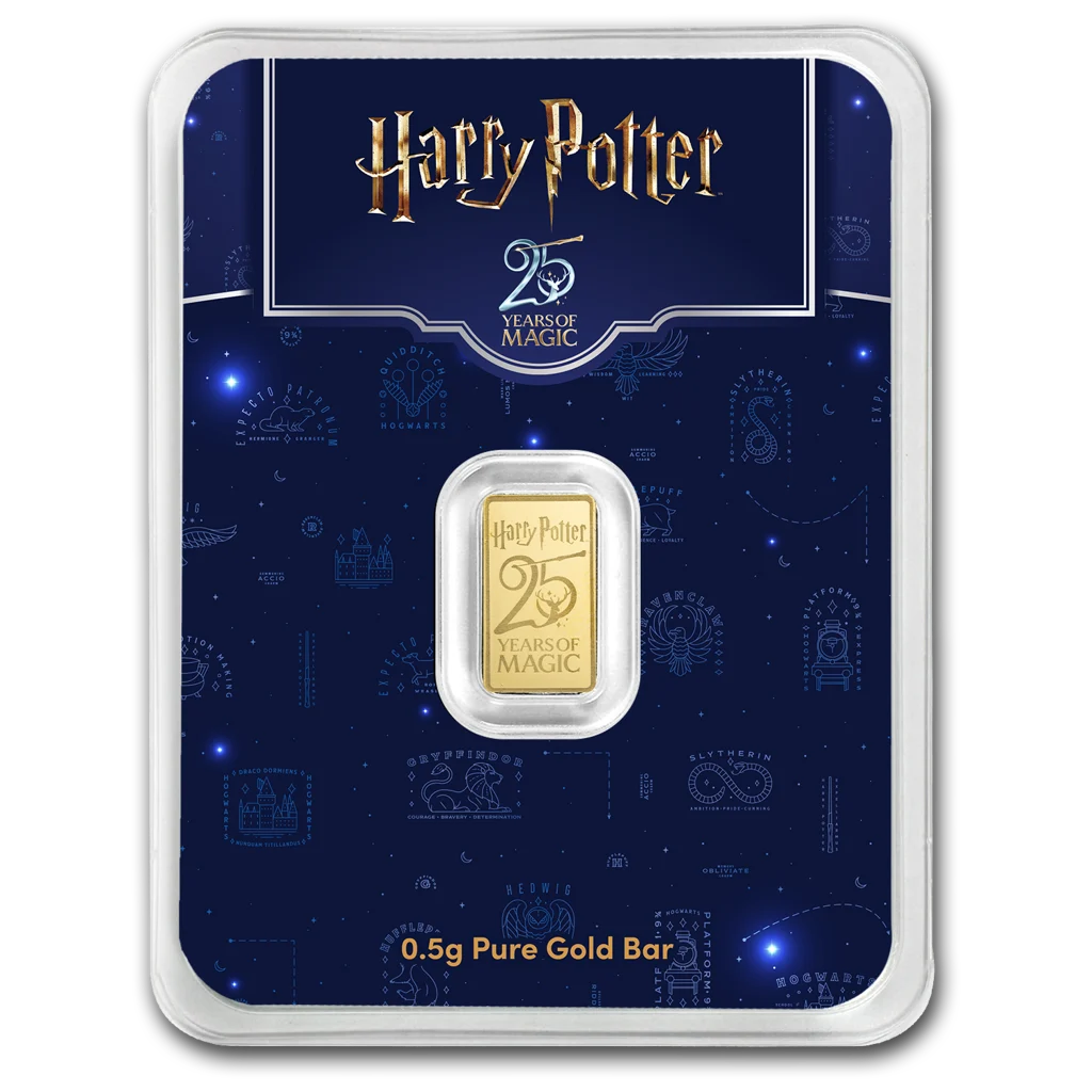 2026 PAMP Suisse Harry Potter 25th Anniversary 0.5g Gold Bar