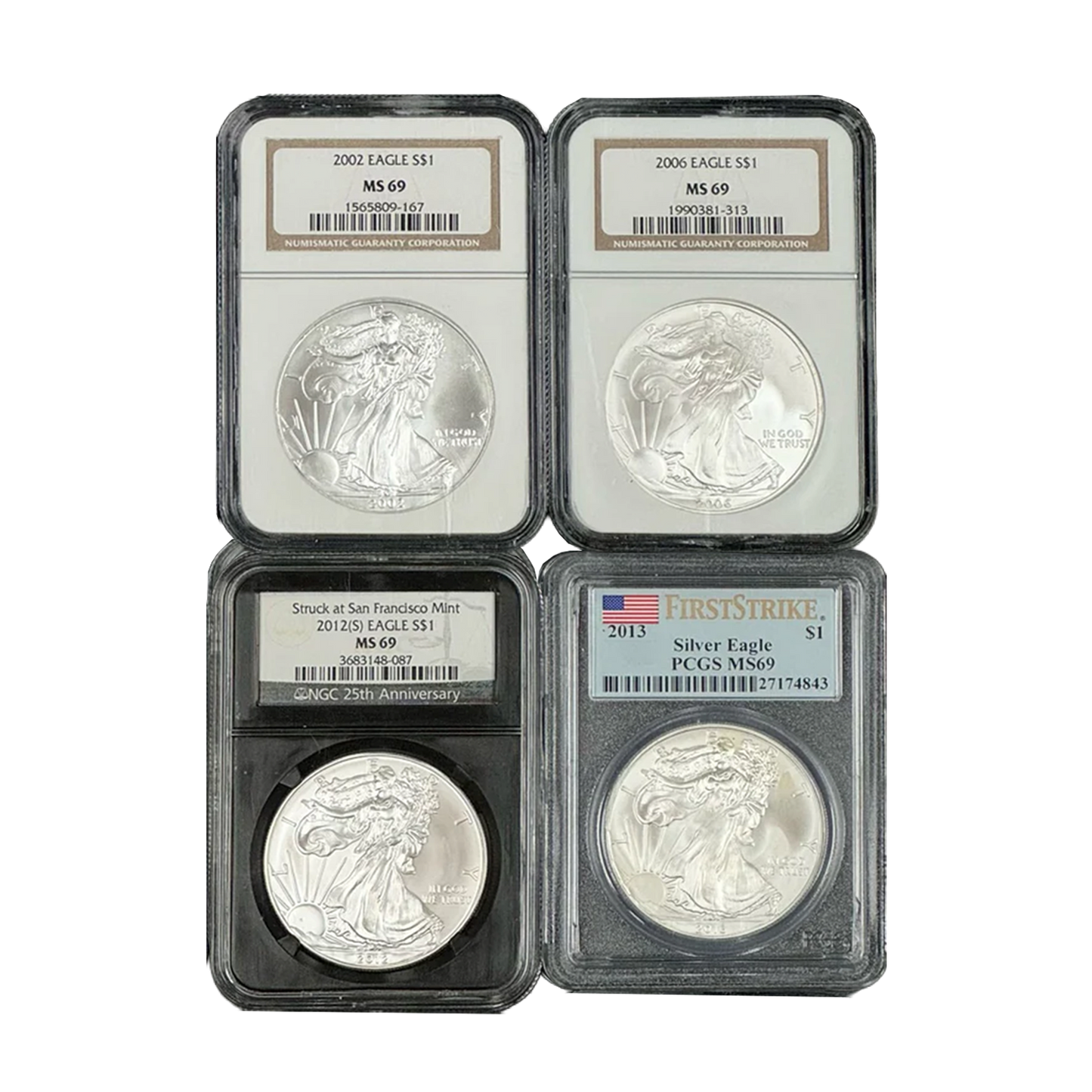 Silver Eagle Certified MS69 Grab Bag