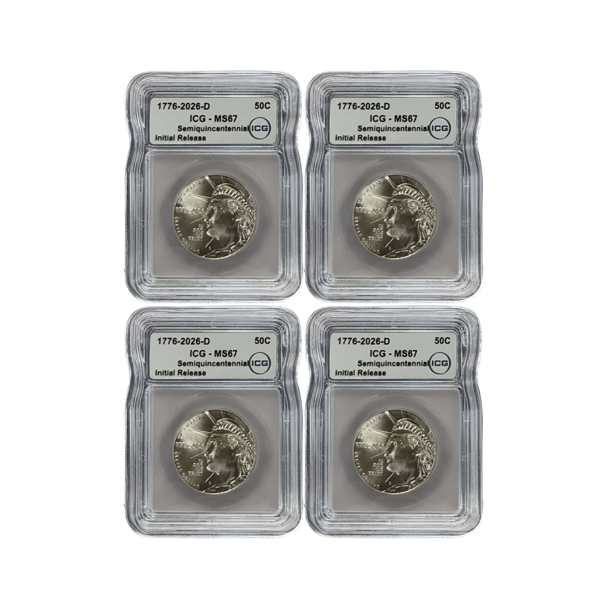 2026-D Enduring Liberty Semiquincentennial Half Dollar - ICG MS67 Init