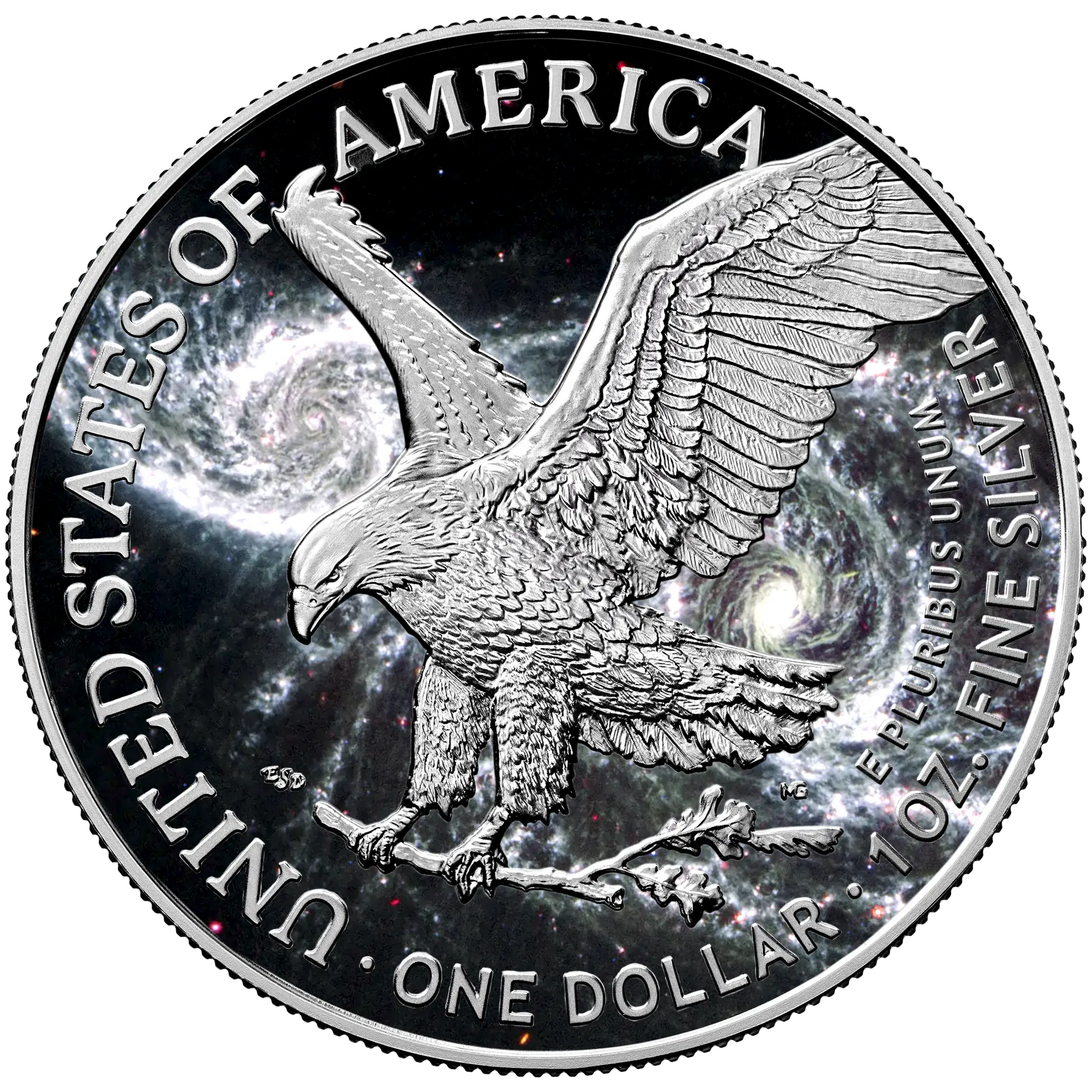 2024 Chromatics Celestial Silver Eagle Bloodsoaked Eyes - CoinsTV